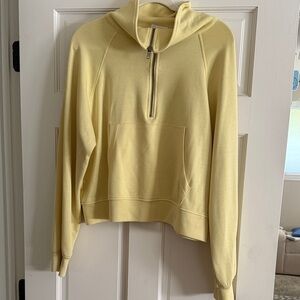 Double Zero Light Yellow Cowl Neck Sweater